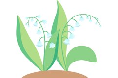 Spring garden flowers. Early spring may-lily SVG EPS PNG JPG Product Image 1