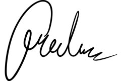 Handwritten signature for documents. Unique autograph svg Product Image 1