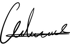 Handwritten signature for documents. Unique autograph svg Product Image 1