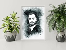 Portrait Watercolor Splash Art Product Image 5