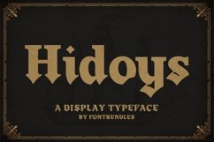 Web Font Hidoys Product Image 1