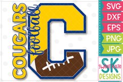 C Cougars Football SVG DXF EPS PNG JPG Product Image 4