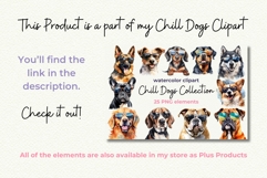 3 Golden Retriever in Sunglasses Cool Dog Watercolor Clipart Product Image 5