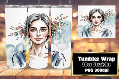 FASHIONABLE PNG for 20oz Tumbler , Beauty Woman Product Image 1