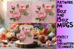 Floral Radiance: Sublimation 11oz/15oz Mug Product Image 1