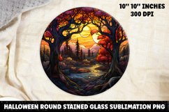 Halloween Stained Glass Sublimation PNG | Skull | Ghost Product Image 1