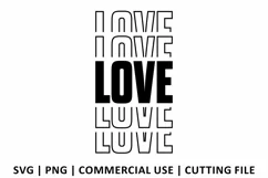 Love SVG | Stacked SVG Product Image 2