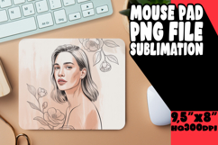 CHEERFUL DESK MAT FUN SUBLIMATION, Beauty Woman Product Image 1