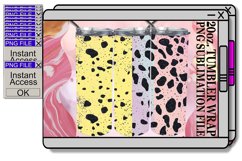 Glitzy Glitter &amp; Floral Fantasy Tumbler Patterns - 20oz Product Image 1