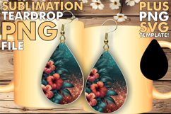 Playful teardrop EARRINGS Art, Leopard Prints Product Image 1