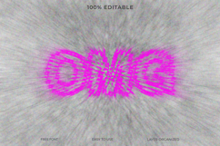 Abstract Radial Effect Text PSD Editable Product Image 1