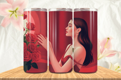 Black Girl Magic Black Woman Positive mind 20oz Tumbler wrap Product Image 1