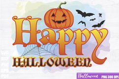 Happy Halloween Sublimation, Halloween PNG design Product Image 1