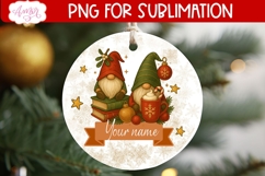 Cute Christmas ornament PNG sublimation | Custom ornament Product Image 3