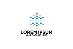 Letter M Blockchain Technology logo Product Image 1