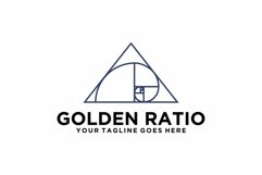 Golden Ratio triangle logo design Product Image 1