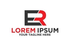 Initial letter ER Modern logo Product Image 1