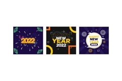 Group of Flat New Year 2022 Product Image 1
