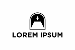 Modern burial ground logo concept Product Image 1