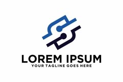 Letter S technology logo design Product Image 1