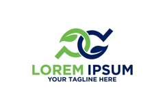 Initial letter P &amp; D leaf logo Product Image 1