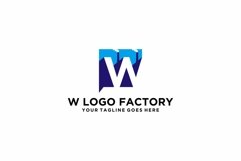 Factory W letter logo design Product Image 1