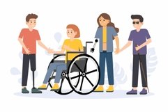 Inclusive with Disabilities flat concept Product Image 1
