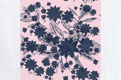 Fabric design pattern in vintage floral style Product Image 1