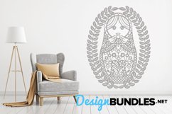 Russian Doll paper cut design Product Image 5