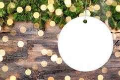 Christmas ornament arabesque mock up round mockup PSD Product Image 7