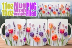 Rose Radiance Mug Design - Sublimation Elegance Product Image 1