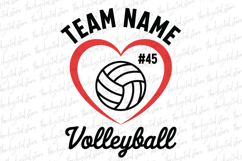 Team Name Volleyball SVG | SVG Cut files | Cricut Product Image 1