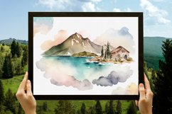 Big Set of Watercolor Scenes Clipart Product Image 8