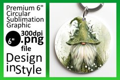 Whimsical Gnome Sublimation Circle Variety Product Image 1