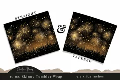 New Years Fireworks Tumbler Wrap PNG | New Years Sublimation Product Image 3