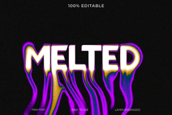 Melted Liquid Psychedelic Text Effect PSD Product Image 1