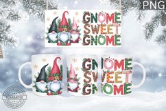 Christmas Mug Wrap Design - Christmas Gnome Sublimation Product Image 3