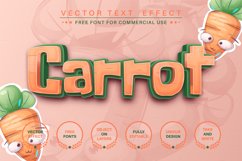 Sweet carrot - editable text effect, font style Product Image 1