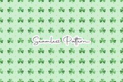 Tonal Green Shamrock Seamless Pattern - Leprechaun &amp; Clovers Product Image 1