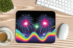 Happy New Year PNG Mouse Pad,Festive New Year's Eve 2026 PNG Product Image 1