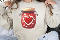 Cute Watercolor Valentines Day Clipart PNG Product Image 1
