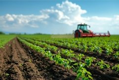 Agricultural machines mockup. Generate Ai Product Image 1