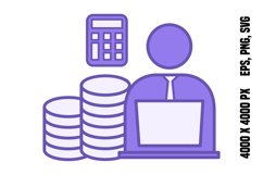 Accountant Color Icon Product Image 1