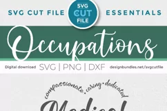 Medical Staff SVG, a Healthcare worker svg for crafters Product Image 3