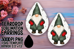 Sleek Teardrop Design for Earrings , Gnome Product Image 1
