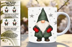 Cute Gnome Wrap for 11oz 15oz Festive Christmas Mug Product Image 1