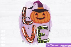 Love Halloween Sublimation, Halloween PNG design Product Image 1