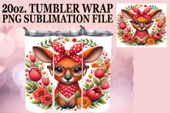 Blissful Dreams 20oz tumbler wrap, Cute Animals Product Image 1