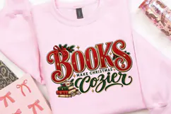 Christmas Book Lover Cozy Reading PNG, Holiday Books and Product Image 4