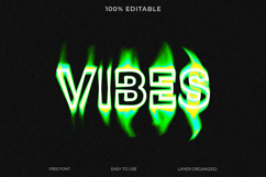 Vaporwave Glitch Text Effect Photoshop PSD Product Image 1